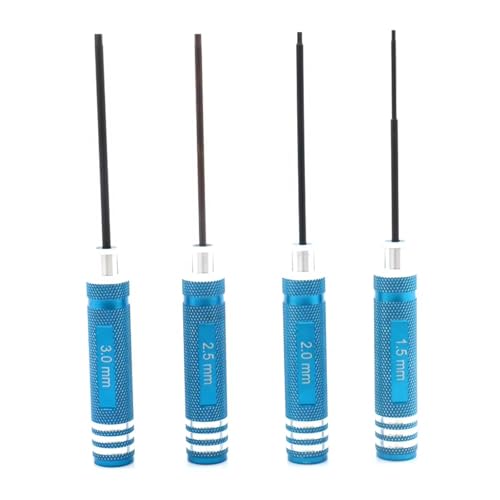 GTVNPOA RC Demontage Hilfs Für Universalteile Rc-Auto Kohlefaserrohr Sechskantmutter RC-Werkzeuge Schraubendreher-Sets Für RC-Auto-Entfernungswerkzeuge(Blue) von GTVNPOA