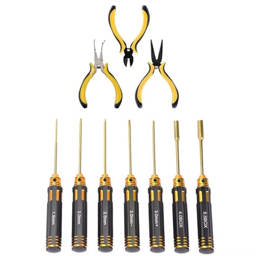 GTVNPOA RC Demontage Hilfs Für Universalteile Rc-Autowerkzeuge Sechskantschraubendreher-Set Für RC Für Rallyeauto-Entfernungswerkzeuge Reparaturschraubendreher GTVNPOA RC Demontage Hilfs Für Universalteile Rc-Autowerkzeuge Sechskantschraubendreher-Set Für RC Für Rallyeauto-Entfernungswerkzeuge Reparaturschraubendreher von GTVNPOA