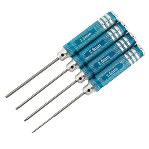 GTVNPOA RC Demontage Hilfs Für Universalteile Rc Car 1,5 Mm / 2,0 Mm / 2,5 Mm / 3,0 Mm Sechskantschraubendreher Für RC Car Reparatur- Und Entfernungswerkzeuge(Blue2) von GTVNPOA