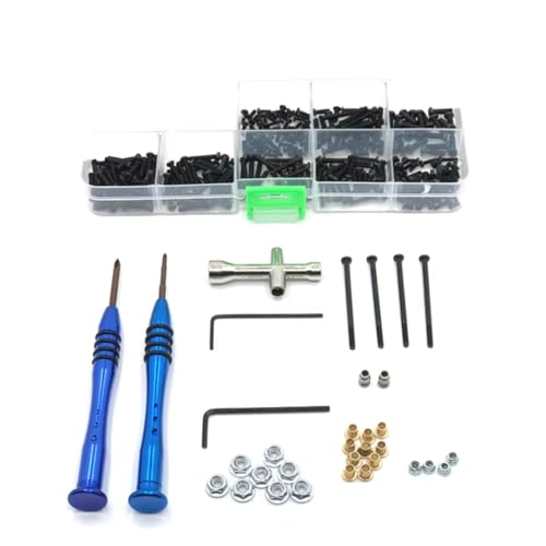 GTVNPOA RC Demontage Hilfs Für WLtoys 12423 12427 12428 12429 FY 1/12 Volle Serie Fernbedienung Fahrzeug Schraube Werkzeug Box #372 Ersatzteile Metall Teile von GTVNPOA