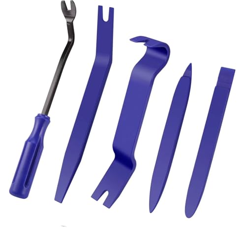 GTVNPOA RC Demontage Hilfs Werkzeugset Für Entfernen Von Autoverkleidungen Clip-Zange Befestigungselement-Entferner Stereo-Entfernung Handgehaltene Demontagewerkzeuge Blau(Size1) von GTVNPOA