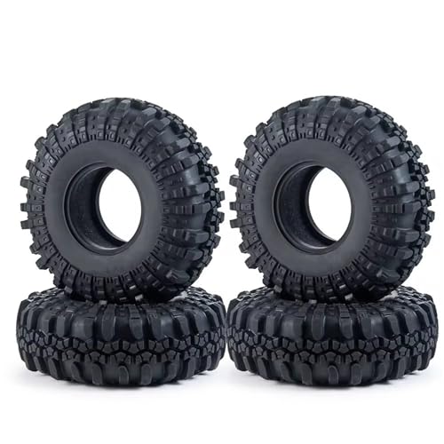 GTVNPOA RC Reifen Set Naben Für Axial Für SCX10 90046 Für TRX4 Für D90 110 Für RR10 4 Stücke Für 1/10 RC Crawler Auto 1,9 "/2,2" Gummi Reifen Rad Für Rock Reifen(1.9inch) von GTVNPOA