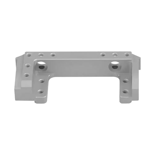 GTVNPOA RC-Teile Für Axial Für SCX10 II AX90046 90046 90047 1/10 Aluminiumlegierung Frontstoßstange Zu Montieren Servoständer RC Crawler Upgrade Teil(Silver) von GTVNPOA