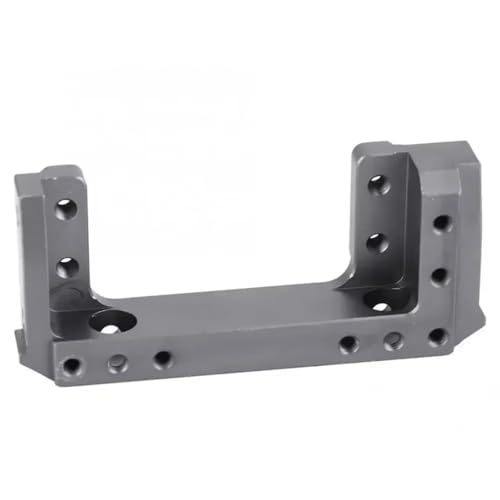 GTVNPOA RC-Teile Für Axial Für SCX10 II AX90046 90046 90047 1/10 Aluminiumlegierung Frontstoßstange Zu Montieren Servoständer RC Crawler Upgrade Teil(Titanium) von GTVNPOA