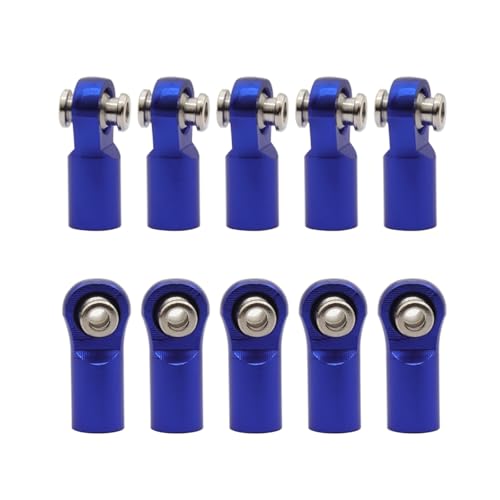 GTVNPOA RC Zubehör Für Arrma Für Granite Für Senton Für Vorteks Für Typhon Für Big Rock 1/10 RC Auto Upgrade Teile Metall Spurstangen Linkage Links Set RC Auto Zubehör(Blue,Size 2) von GTVNPOA