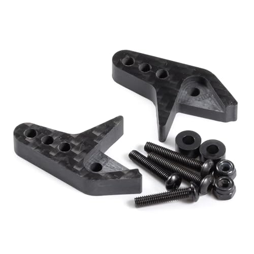 GTVNPOA RC Zubehör Für Axial 1/10 Für Capra F9 Single/Dual Carbon Rear Upper Link Riser Portal Achse Anti Squat RC Crawler Upgrade Teile Modifikation Auto Zubehör(Dual Riser) von GTVNPOA
