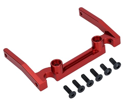GTVNPOA RC Zubehör Für Axial Für SCX10 1/10 Aluminium Legierung Elektronische Box Montieren Balken RC Crawler Auto Modell Upgrade Teile Ersatz RC Auto Zubehör(Red) von GTVNPOA