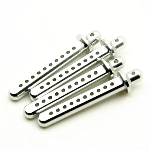GTVNPOA RC Zubehör Für Axial Für SCX10 1/10 RC Crawler Auto Modell Upgrade Teile Aluminium Legierung Auto Körper Shell Spalte Post Mount Dekoration RC Auto Zubehör(Silver) von GTVNPOA