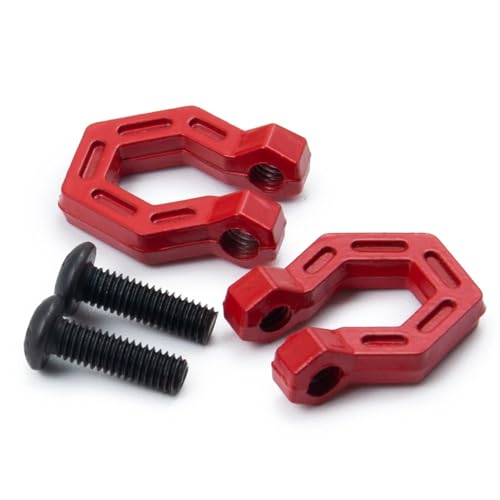 GTVNPOA RC Zubehör Für Axial Für SCX10 Für TRX-4 1/10 2 Stücke RC Auto Anhänger Haken Teile Anhängerkupplung Abschleppschäkel RC Crawler Auto Upgrade Teile Modifiziertes Zubehör von GTVNPOA