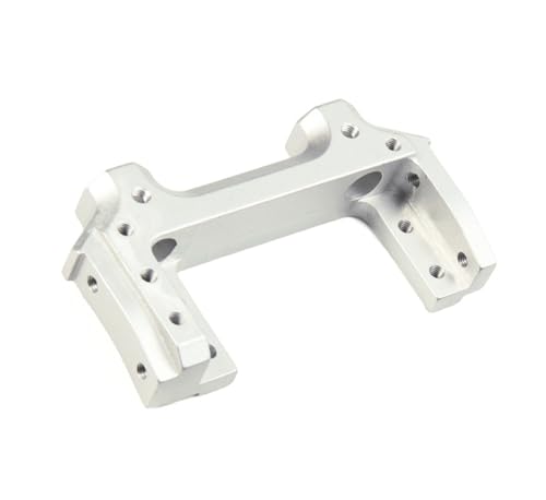 GTVNPOA RC Zubehör Für Axial Für SCX10 II Für AX90046 90047 1/10 Ersatz Aluminiumlegierung Frontstoßstangenhalterung Servoständer Modifikation RC Crawler Auto Upgrade Teile(Silver) von GTVNPOA