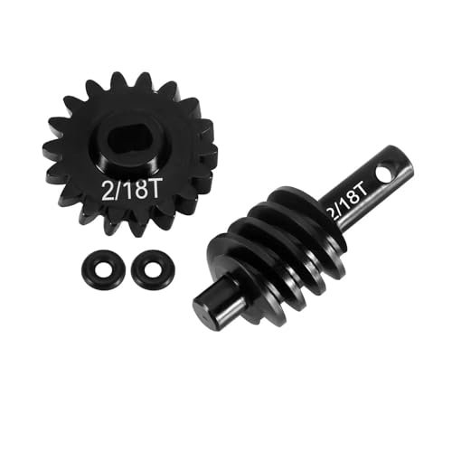 GTVNPOA RC Zubehör Für Axial Für SCX24 1/24 Für Deadbolt Für JLU C10 Overdrive Underdrive Schnecke Differential Achsgetriebe 12T 13T 14T 16T 18T RC Crawler Auto Upgrade Teile(Underdrive 18T) von GTVNPOA