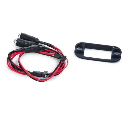 GTVNPOA RC Zubehör Für Axial Für SCX24 Für AXI00002 1/24 Front Licht Lampe Mit Halterung Scheinwerfer Upgrade Teile Dekoration Modifikation RC Auto Zubehör(White and Green) von GTVNPOA