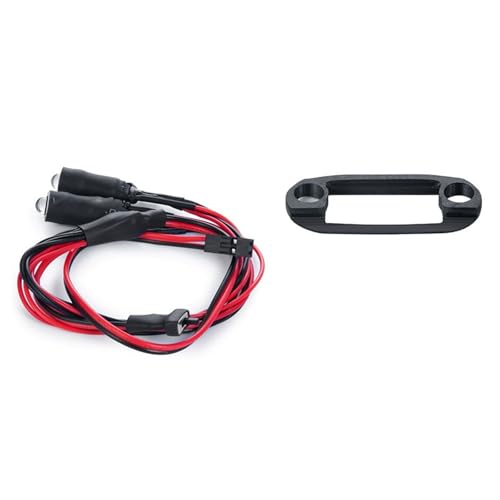 GTVNPOA RC Zubehör Für Axial Für SCX24 Für AXI00002 1/24 Front Licht Lampe Mit Halterung Scheinwerfer Upgrade Teile Dekoration Modifikation RC Auto Zubehör(White and White) von GTVNPOA