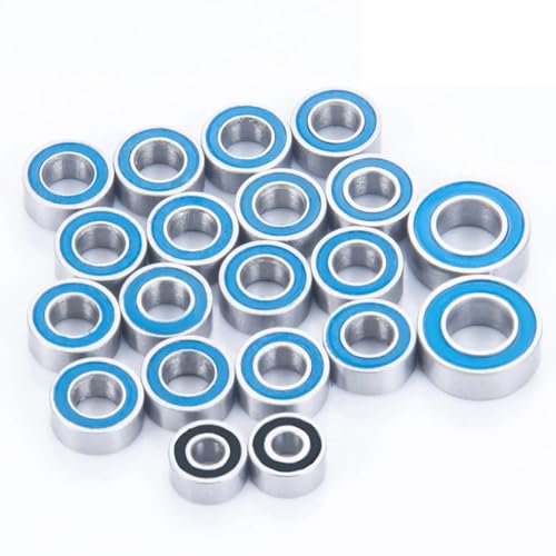 GTVNPOA RC Zubehör Für Axial Für SCX24 Für Deadbolt Für Wrangler Für Gladiator Für Bronco 1/24 20 Stücke RC Auto Metall Radachse Gummi Abgedichtetes Lager von GTVNPOA