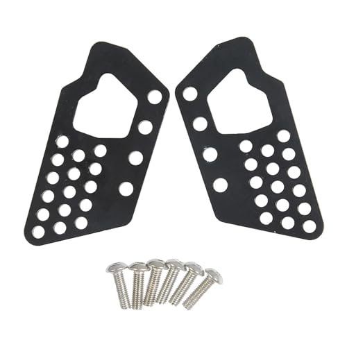 GTVNPOA RC Zubehör Für Axial Für Wraith 90018 1/10 Aluminiumlegierung Vorne Hinten Stoßdämpferhalterungen Änderung Autozubehör RC Crawler Auto Upgrade Teile(Black,Front) von GTVNPOA