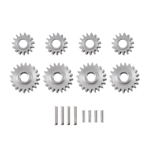 GTVNPOA RC Zubehör Für FMS Für FCX24 1/24 8Pcs Overdrive Stahl Portal Achse Getriebe Set 20T 15T RC Crawler Auto Upgrade Teile Geändert Zubehör von GTVNPOA