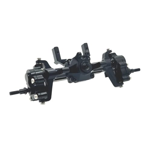 GTVNPOA RC Zubehör Für FMS Für FCX24 1/24 Metall Portal Achse Komplette Vorder- Und Hinterachse RC Auto Upgrade Teile Modifizierte Zubehör Ersatz DIY Teile(Black,1pcs Front) von GTVNPOA