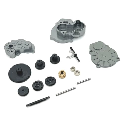 GTVNPOA RC Zubehör Für FMS Für FCX24 1/24 RC Auto Metall Übertragung Getriebe Getriebe Set Upgrade Teile Geändert Zubehör Ersatz DIY Teile(Grey) von GTVNPOA