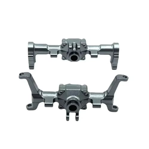 GTVNPOA RC Zubehör Für FMS Für Xiaoqi Für FCX24 Für 1/24 Fernbedienung Auto Ersatzteile Metall Upgrade Modifizierte CNC Vorder- Und Hinterachse Gehäuse(Gray) von GTVNPOA