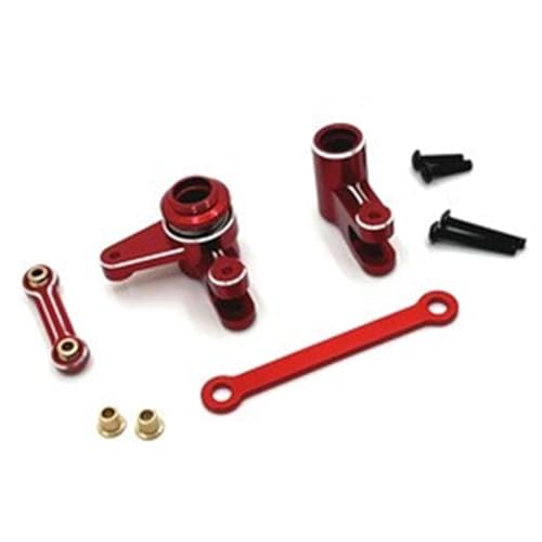 GTVNPOA RC Zubehör Für MJX 10208 Für Little Für Monster RC 1/10 Fernbedienung Auto Teile Metall Upgrade Montage Schwinge Lenkung Tasse Stoßdämpfer Unterstützung Spurstange C Block(Size 9) von GTVNPOA