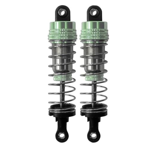 GTVNPOA RC Zubehör Für MJX Für Hyper Go H16H H16E H16P 16207 16208 16209 16210 Metall 73mm 80mm Öl Stoßdämpfer Dämpfer RC Auto Upgrade Teile(Green,80mm) von GTVNPOA