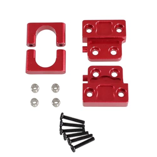 GTVNPOA RC Zubehör Für MN 1/12 Für MN82 LC79 Für MN78 Metall Hinterachse Für Frühling Platte Befestigung Für Sitz Fernbedienung Auto Upgrade Teile Modifiziertes Zubehör(Red) von GTVNPOA