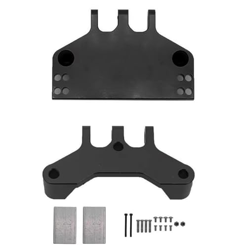 GTVNPOA RC Zubehör Für MN Für MN86KS MN86K MN86 MN86S MN128 4WD G500 Crawler RC Auto Modifiziertes Zubehör Metall Lenkgetriebehalterung Servobasis Sitzdekoration(Black) von GTVNPOA