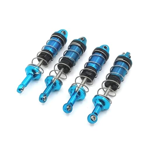GTVNPOA RC Zubehör Für MN128 MN86 MN86S MN86K MN86KS Für MN G500 1/12 4 Stücke Metall Öl Stoßdämpfer Dämpfer RC Auto Upgrade DIY Teile Zubehör(Blue) von GTVNPOA
