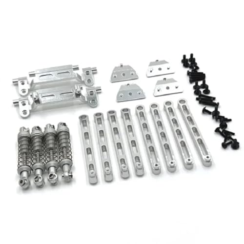 GTVNPOA RC Zubehör Für MN78 Für MN168 1/12 Metall Stoßdämpfer Link Stange Servo Halterung Schock Turm RC Auto Upgrades DIY Teile Geändert Zubehör(Silver) von GTVNPOA