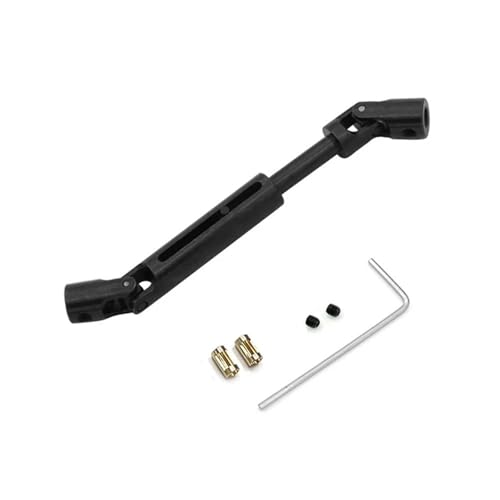 GTVNPOA RC Zubehör Für MN78 MN82 LC79 1/12 Metall Antriebswelle CVD Antriebswelle Mit 3mm Bis 4mm Wellenhülse RC Auto Upgrade Teile Ersatzzubehör(Black,CVD 1PCS) von GTVNPOA