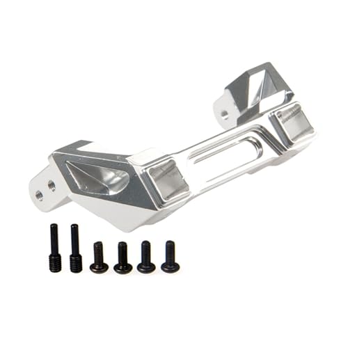 GTVNPOA RC Zubehör Für TRX-4 1/10 RC Crawler Auto Upgrade Teile Aluminiumlegierung Vorne Hinten Stoßstange Halterungen Ersatz Modifikation Dekoration RC Auto Zubehör(Silver,Rear) von GTVNPOA