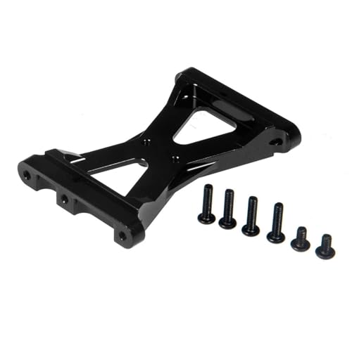 GTVNPOA RC Zubehör Für TRX4 1/10 Aluminiumlegierung Lenkservo Hinteres Chassis Brace Querträger Feste Halterung Ersatz RC Crawler Auto Upgrade Teile(Black) von GTVNPOA
