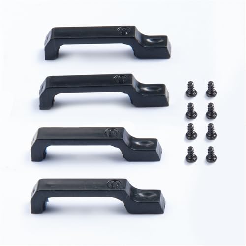 GTVNPOA RC Zubehör Für TRX4 Für Defender 1/10 RC Crawler Autoteile Kunststoff Autotürscharniere Türgriffe Motorabdeckung Scharnier Dekoration Modifikation Autozubehör(Door Handles) von GTVNPOA