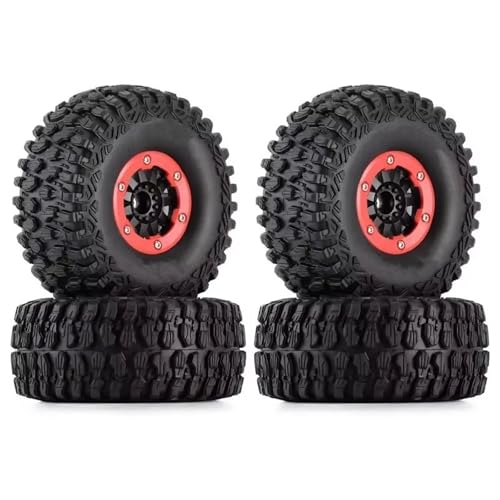 GTVNPOA RC Zubehör Für UDR Für TRXS Für 1/7 Für Desert Short Course Truck Offroad Für Buggy-RC-Auto 17 Mm Sechskant-RC-Felgen Und -Reifen 2,8 Zoll(Red) von GTVNPOA