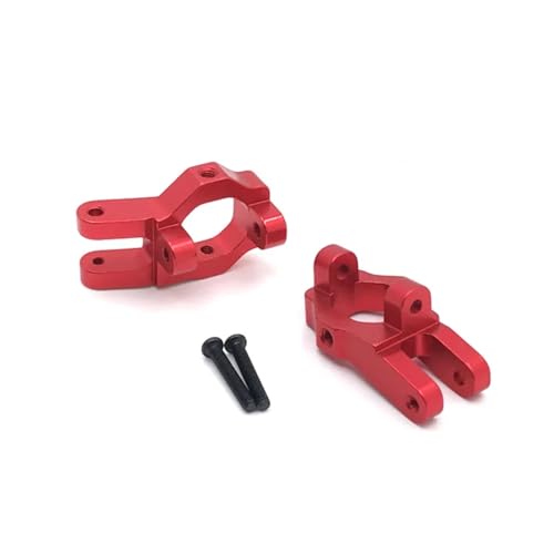 GTVNPOA RC Zubehör Für WLtoys 12428 12423 Für FY-01 FY-02 FY-03 FY-04 FY-05 1/12 Metall Front C-Hub RC Auto Upgrade Teile Geändert Zubehör(Red) von GTVNPOA
