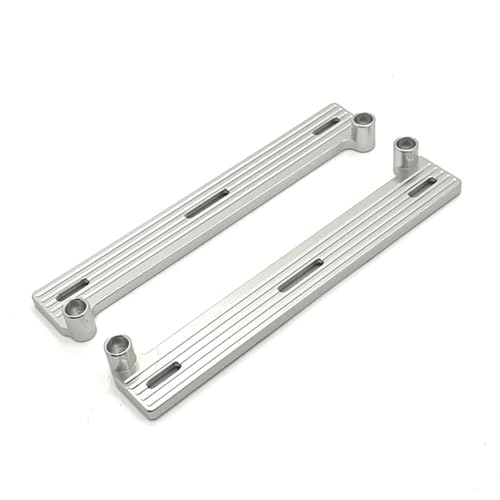 GTVNPOA RC Zubehör Für WPL 1/16 C64 D62 D64 C64-1 Für Toyota Für Hilux Truck Buggy OP RC Crawler Upgrade Teile Metall Seitenplatten Fußpedal Modifikation Zubehör(Silver) von GTVNPOA