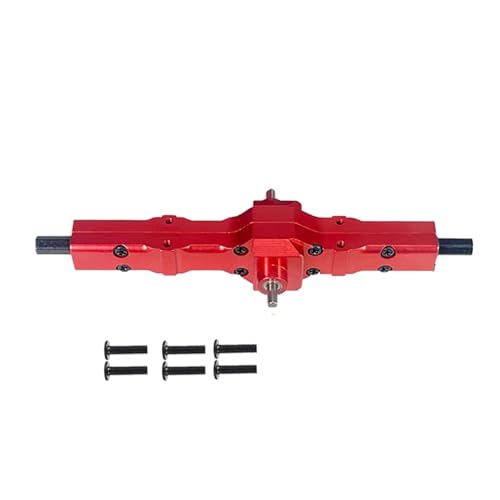 GTVNPOA RC Zubehör Für WPL 1/16 Für Naughty Für Dragon Für Henglong Ferngesteuertes Auto Six Drive Army Kakas Semi-Cartoon Mit Verbesserter Metallbrückenbaugruppe RC-Autoteile(Red) von GTVNPOA