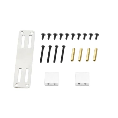 GTVNPOA RC Zubehör Für WPL B1 B14 B24 B16 B36 C14 C24 C34 C44 CB05S Fj40 1/16 Metall Servo Feste Halterung Kit RC LKW Auto Upgrade Teile Zubehör(Silver) von GTVNPOA