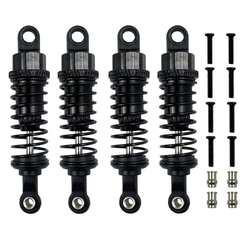 GTVNPOA RC Zubehör Für Wltoys 1/18 A959 A959-B 184011 A949 A969 A979 K929 Metall Öl Stoßdämpfer Dämpfer RC Auto Upgrades Teile Modifiziertes Zubehör(Black) von GTVNPOA