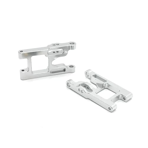 GTVNPOA RC Zubehör Für Wltoys 12428 Für FY03 2 Pcs Aluminium Legierung Vorderradaufhängung Arme Mit Schrauben RC Auto Upgrade Teile Geändert Zubehör(Silver) von GTVNPOA