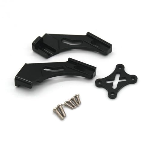 GTVNPOA RC Zubehör Für Wltoys 144001 144010 14016 124008 124010 124017 124019 RC Fernbedienung Auto Metall Upgrade Teile Flügel Halterung Teile Heck Halterung RC Auto Zubehör(Black) von GTVNPOA