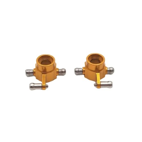 GTVNPOA RC Zubehör Für Wltoys 284131 K969 K979 K989 K999 P929 P939 1/28 2 Stücke Metall Hinten Lenkung Tasse RC Auto Upgrade Teile Modifiziertes Zubehör(Yellow) von GTVNPOA