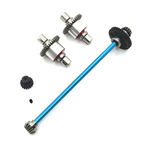 GTVNPOA RC Zubehör Für Wltoys A949 A959 A969 A979 K929 1/18 Metall Differential Und Zentrale Antriebswelle Montage 17T 38T Getriebe RC Auto Upgrade Teile Zubehör(Blue) von GTVNPOA