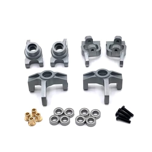 GTVNPOA RC Zubehör Für Wltoys LC 1/14 144010 144001 144002 1/12 124016 124017 124018 124019 Metall Lenkung Tasse C Für Sitz Hinten Rad Tasse Lager RC Auto Teile(Grey) von GTVNPOA