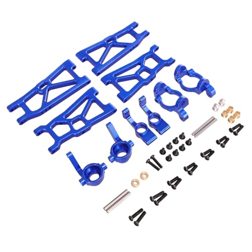 GTVNPOA RC Zubehör Für ZD Für Racing DBX-10 1/10 Metall Vorne Und Hinten Rocker Für Schaukel Arm Lenkung Tasse Hinterrad Für Sitz RC Auto Upgrade Teile(Blue) von GTVNPOA