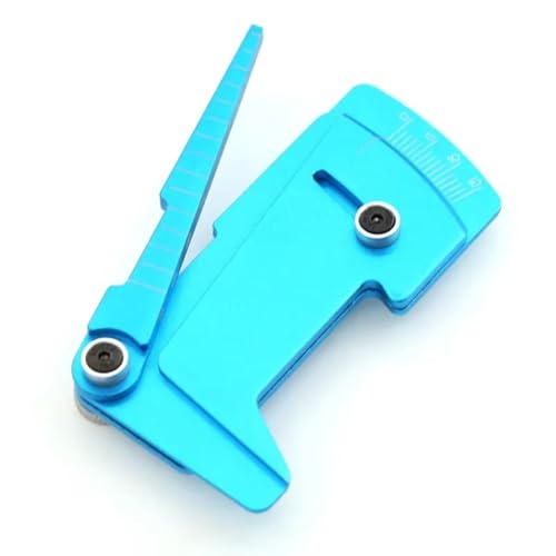 RC Demontage Hilfs Für Tamiya Für HSP Für HPI 1/8 1/10 RC-Auto Verstellbares Lineal Für Anpassen Der Höhe des RC-Autos Felgensturz 15 Grad Für Hobby-Werkzeuge(Blue) von GTVNPOA