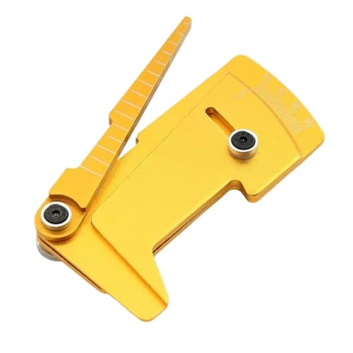 RC Demontage Hilfs Für Tamiya Für HSP Für HPI 1/8 1/10 RC-Auto Verstellbares Lineal Für Anpassen Der Höhe des RC-Autos Felgensturz 15 Grad Für Hobby-Werkzeuge(Yellow) von GTVNPOA