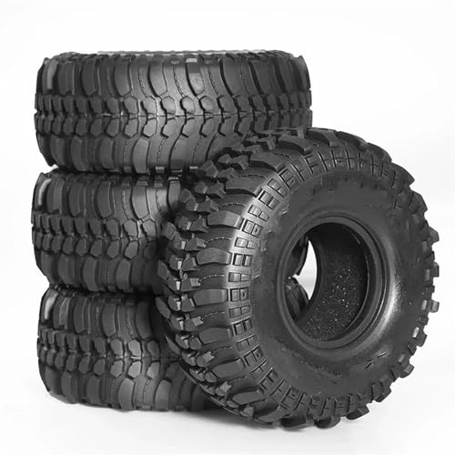 RC Reifen Set Naben Für Axial Für SCX10 Für Capra Für Traxxas Für TRX4 Für D90 Für Redcat 1/10 4 Stück 118 Mm 1,9 Zoll Weiche Gummireifen von GTVNPOA
