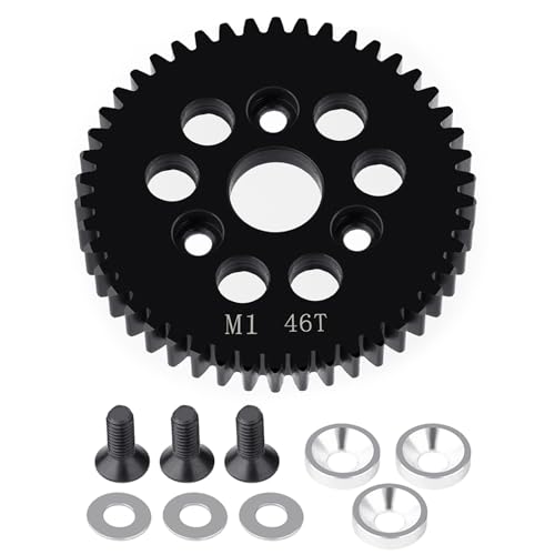 RC Zubehör Für Hpi Für Traxxas Für Arrma 1/10 Für E-Revo2.0 Ersatz-Stirnrad M1 31T 32T 33T 35T 38T 41T 42T 43T 45T 46T 47T 48T 49T 50T RC-Auto-Upgrade-Teile(46T) von GTVNPOA