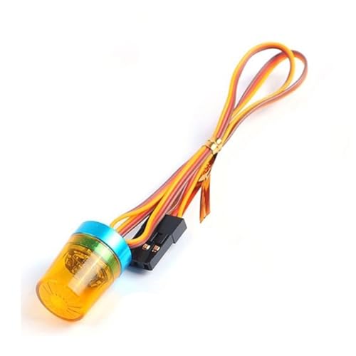 RC Zubehör Für Tamiya 1/10 1:14 Multifunktionslampe Strobing-Strahlen/Blinken/Rotierendes Licht Dekoration RC Modell Auto Traktor Engineering LKW Teile(Yellow) von GTVNPOA